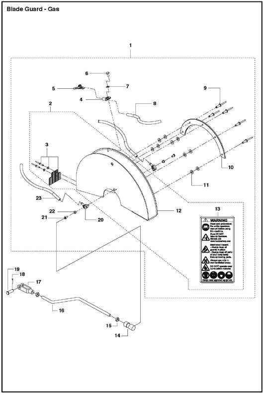 Blade Guard - Gas Parts For MS 355 By Husqvarna