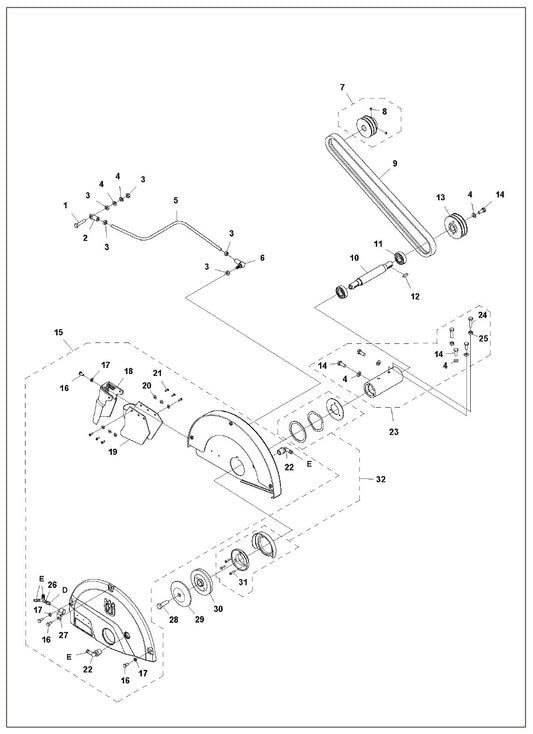 Image 4 Parts For MS 360 G By Husqvarna