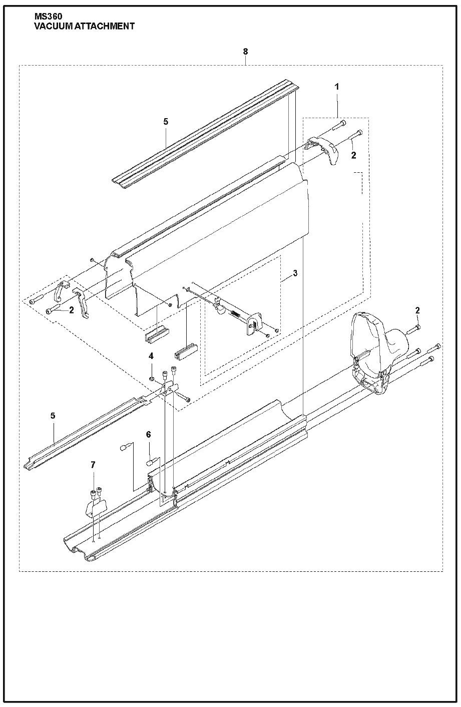 Image 4 Parts For MS 360 By Husqvarna