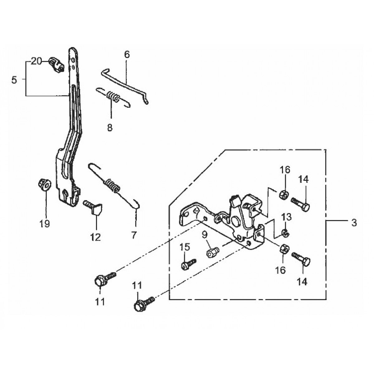 MTX60HD HONDA GX100RTKRBF ENGINE — Control Assy.