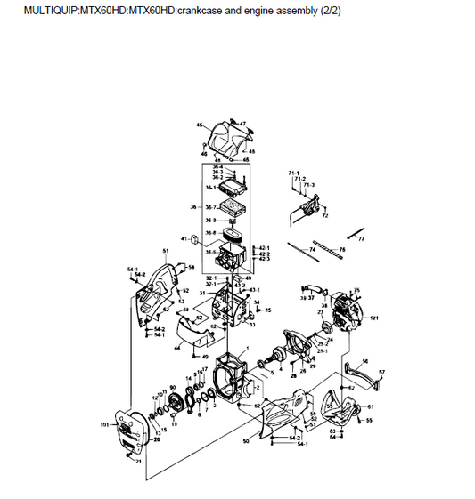 Multiquip, Mikasa, Connecting Rod, 368347250 For MTX60HD Rammers