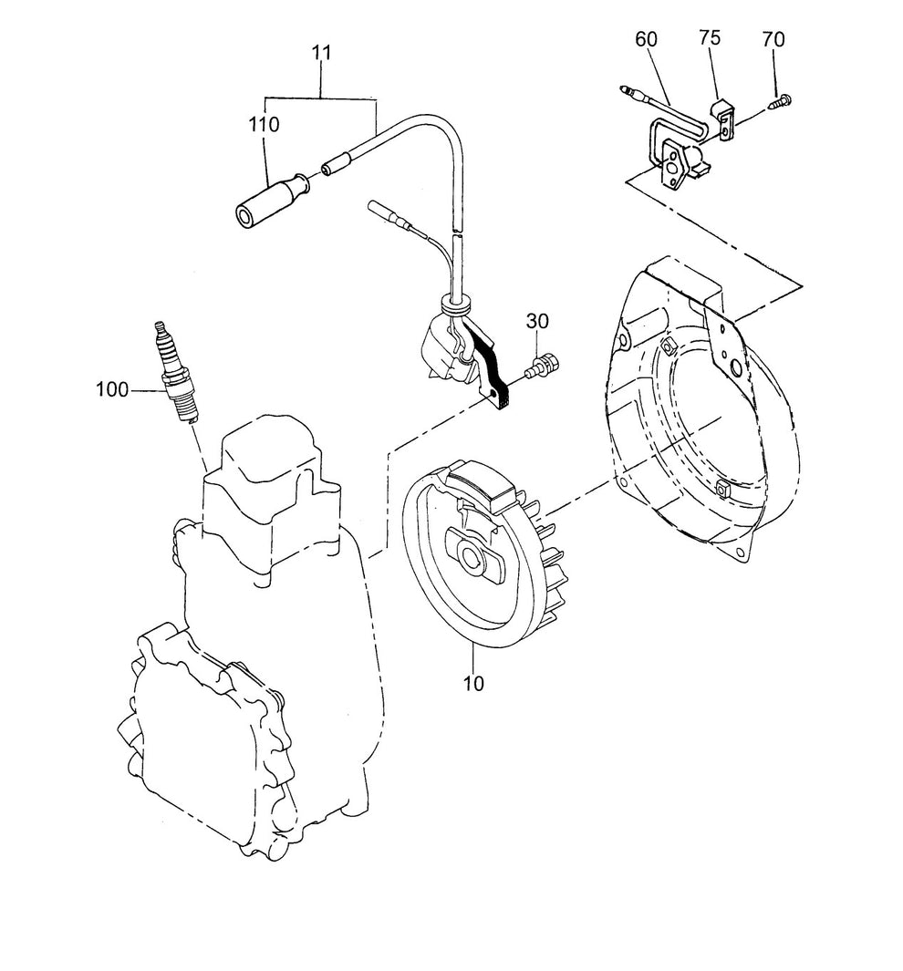 MVC40G Robin EH09-2D Electric Device Assembly Parts