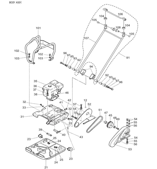 MVC88VGH/VGHW Body Assy.