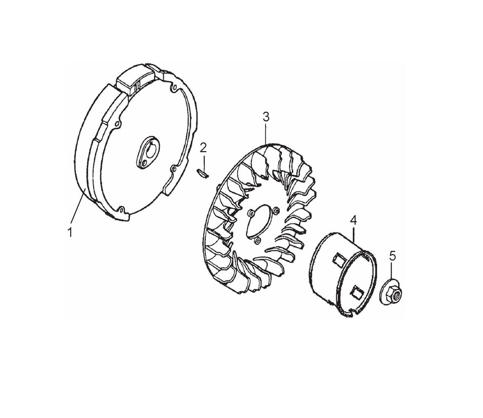 MVH120VGH GX160U1SMX4 Flywheel Assembly Parts