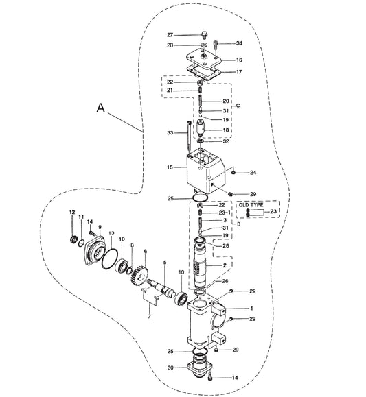 MVH200GH Pump (A Type) Assembly Parts