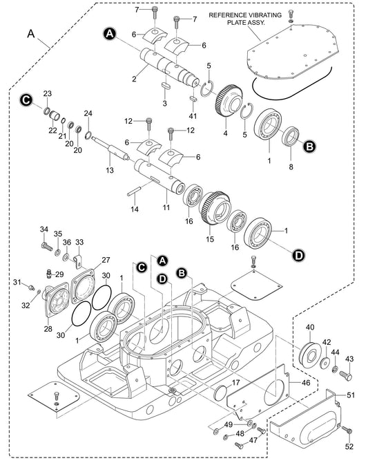 MVH308DZ Vibrator Assembly Parts