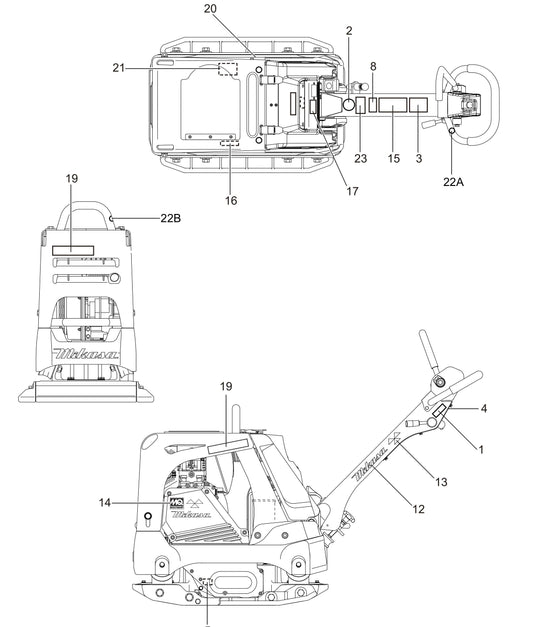 MVH308GH Nameplate And Decal Assembly Parts
