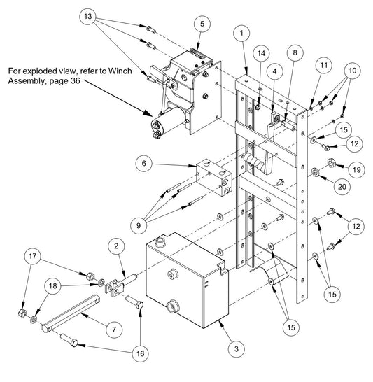 MVS Hydraulic Winch Kit Parts By MBW