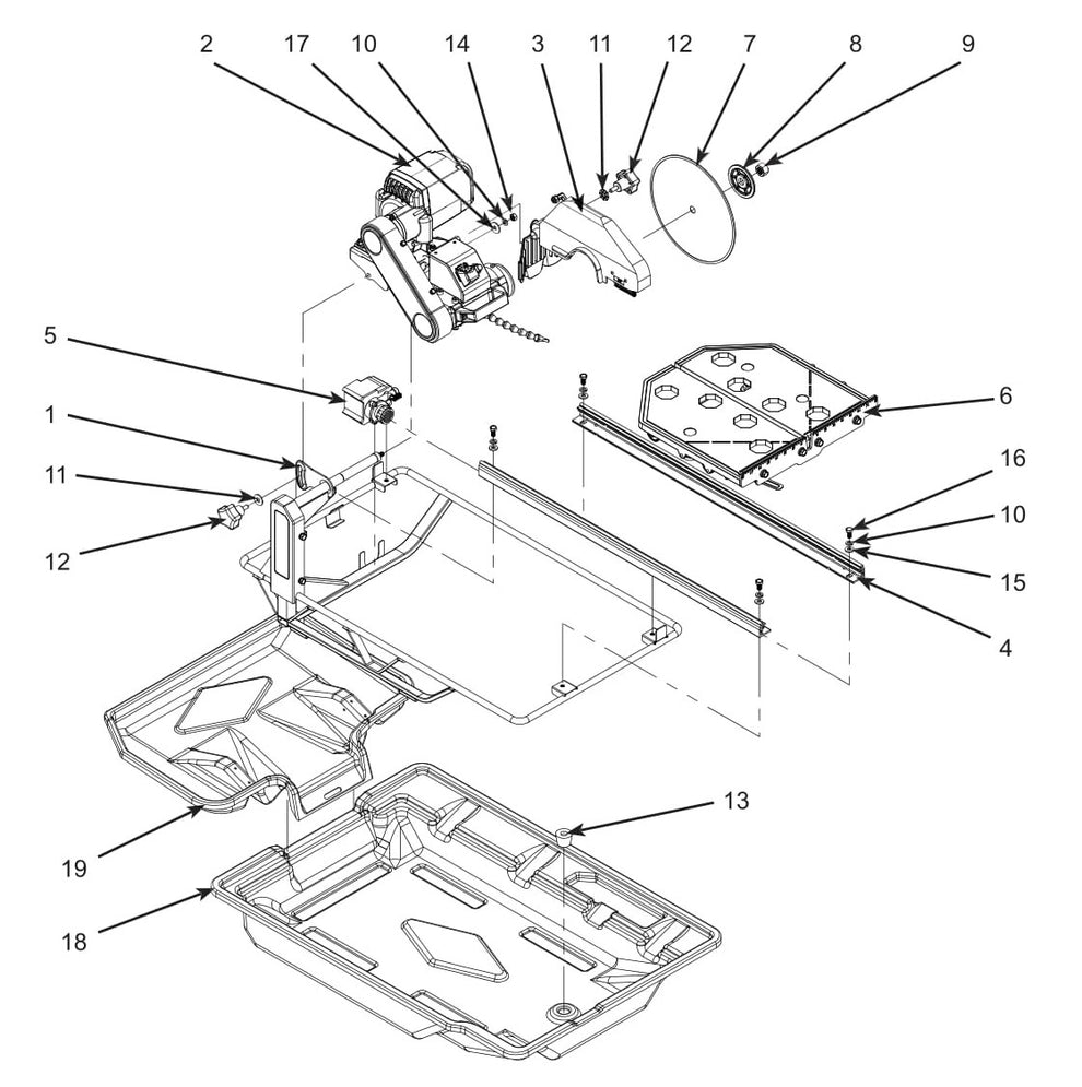 CTC1020XL Main Assembly Parts By Norton Clippers
