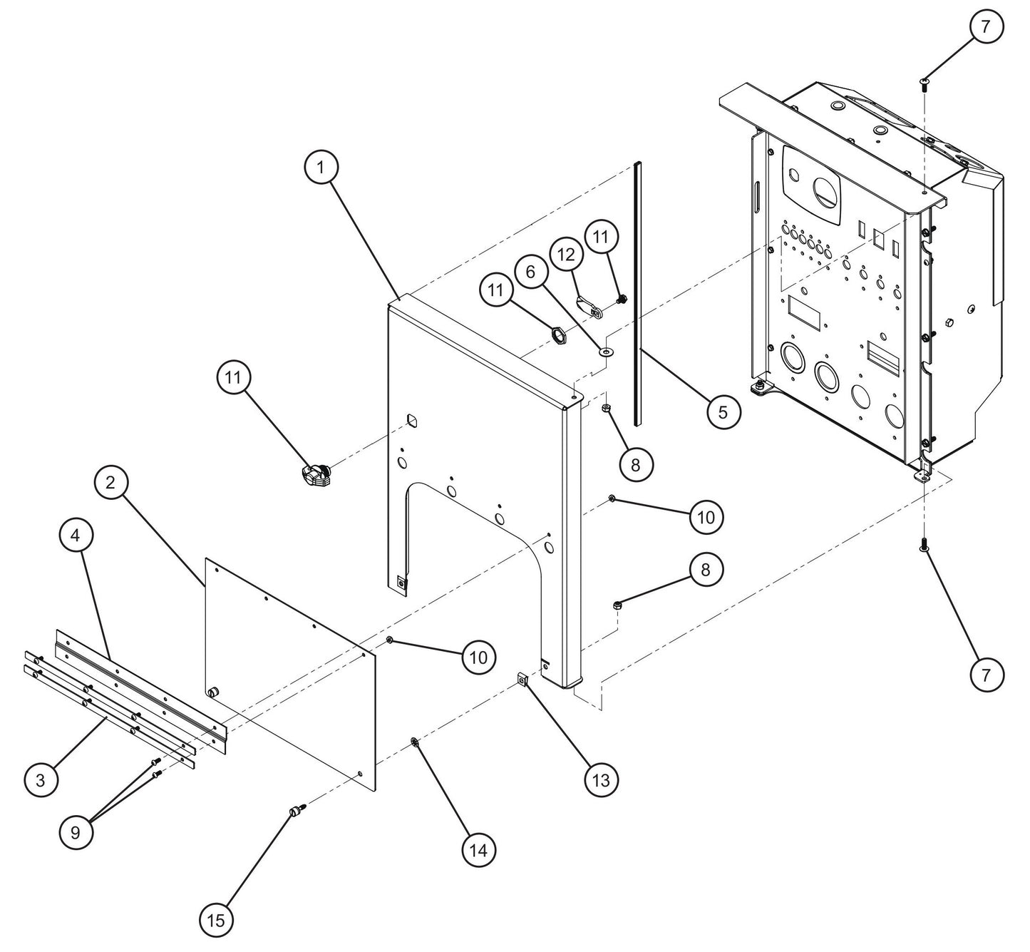 Maxi-Lite (SN 11-001672 to 11-999999) Control Box Door Assembly Parts by Allmand