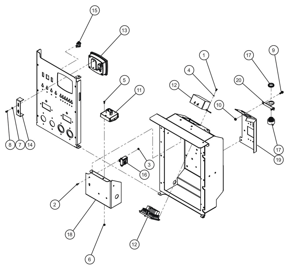 Maxi-Lite (SN 11-001672 to 11-999999) LSC Bussmann Fuse Box Group Assembly Parts by Allmand