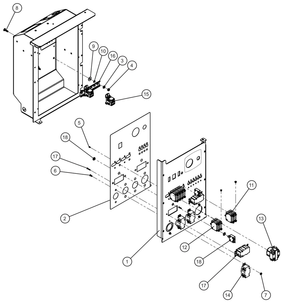 Maxi-Lite (SN 11-001672 to 11-999999) 15/20kW 1PH 3-30A Twistlock 1-50A CS6369 BSB Outlet Package Assembly Parts by Allmand
