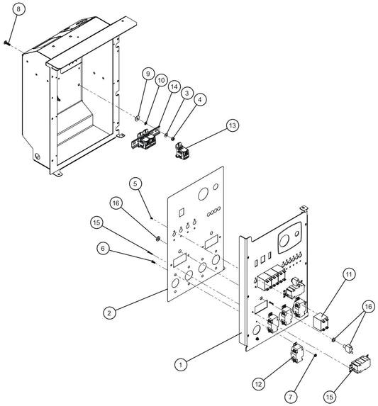 Maxi-Lite (SN 11-001672 to 11-999999) 15/20kW 3PH 4-30A Twistlock Outlet Package-I Assembly Parts by Allmand