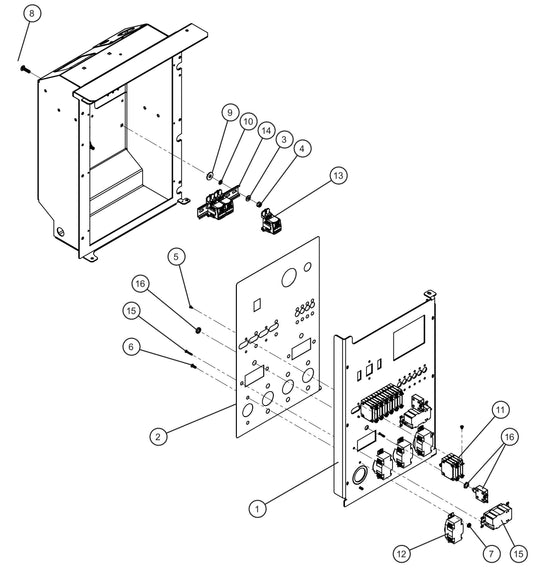 Maxi-Lite (SN 11-001672 to 11-999999) 15/20kW 3PH 4-30A Twistlock BSB Outlet Package Assembly Parts by Allmand