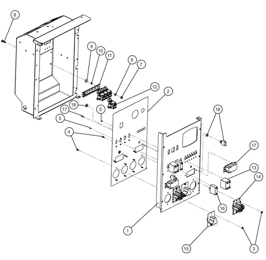 Maxi-Lite (SN 11-001672 to 11-999999) 15/20kW 1PH 2-30A RV 2-50A NEMA Outlet Package Assembly Parts by Allmand