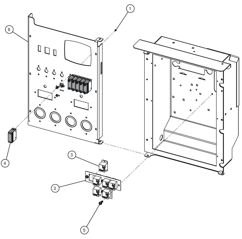 Maxi-Lite (SN 11-001672 to 11-999999) 6-Light Switches with Zettler Relays Assembly Parts by Allmand