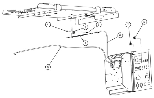 Maxi-Lite (SN 11-001672 to 11-999999) Tower Switch and Interior Work Light Assembly Parts by Allmand
