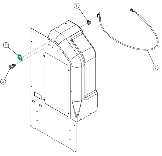 Maxi-Lite (SN 11-001672 to 11-999999) Emergency Stop Assembly Parts by Allmand