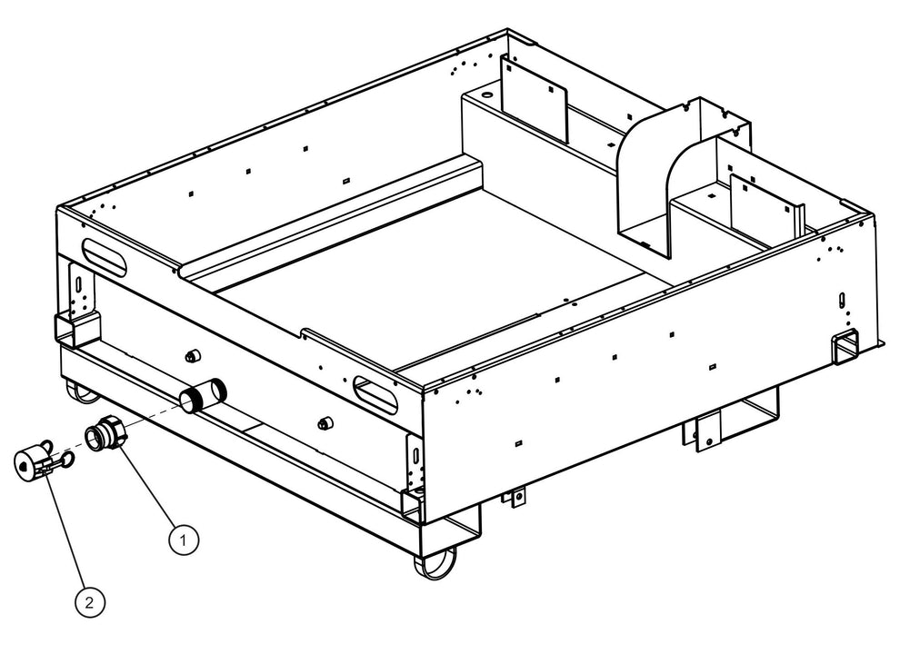 Maxi-Lite (SN 11-001672 to 11-999999) Fluid Containment Drain Cap Assembly Parts by Allmand