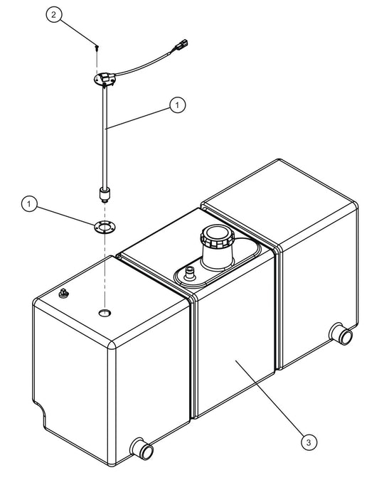 Maxi-Lite (SN 11-001672 to 11-999999) Fuel Level Sender Assembly Parts by Allmand