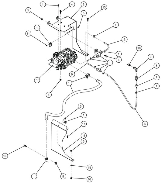 Maxi-Lite (SN 11-001672 to 11-999999) Webasto Thermo Top EVO Diesel Fired Block Heater Assembly Parts by Allmand