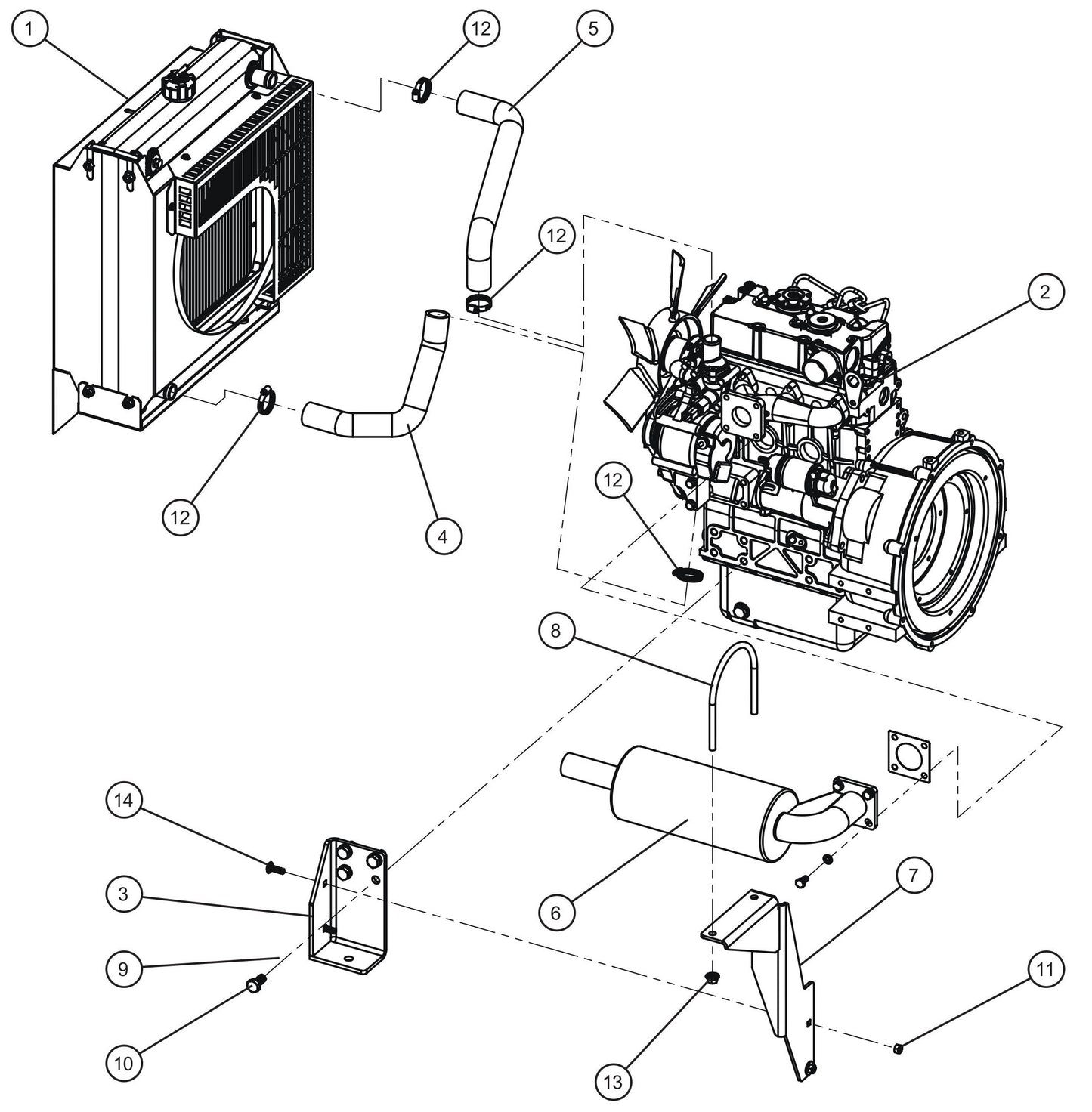 Maxi-Lite (SN 11-001672 to 11-999999) CAT C1.1 Engine Assembly Group (2 of 6) Parts by Allmand