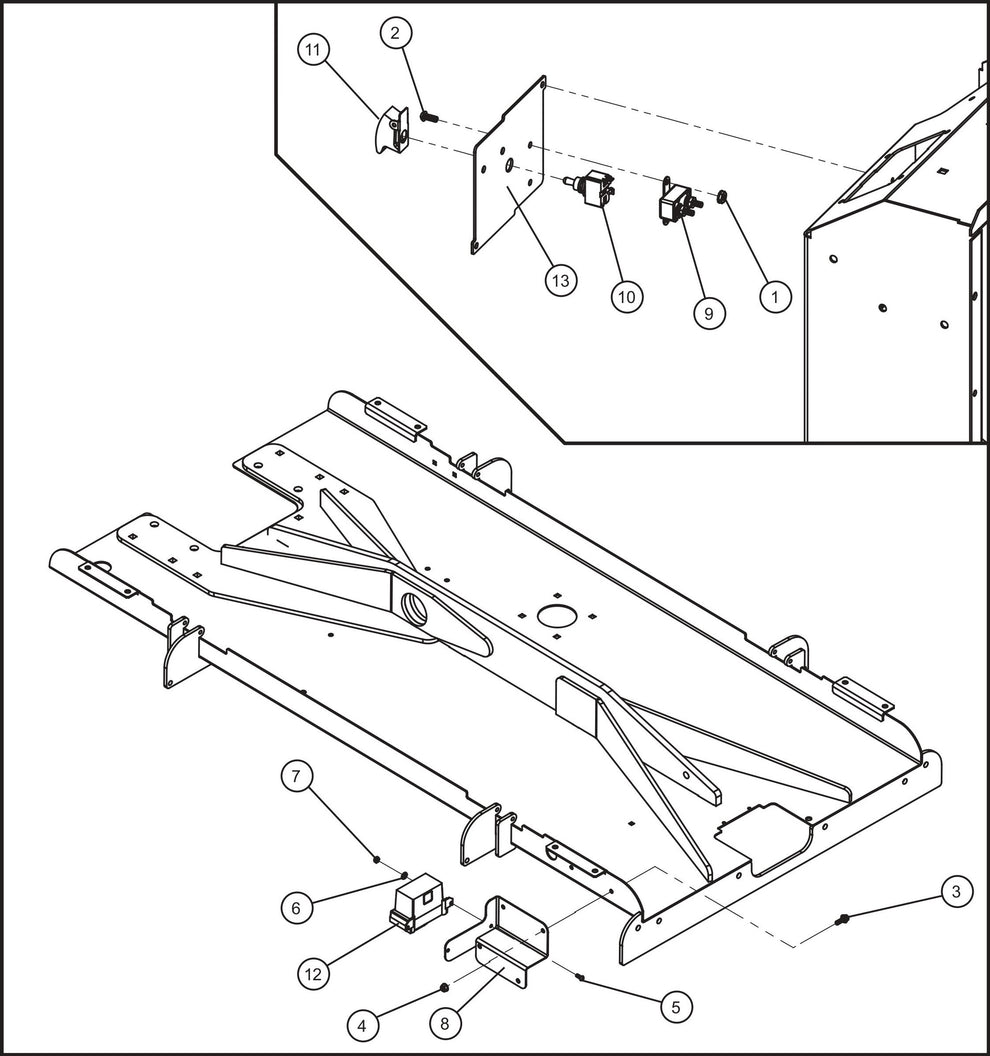 Maxi-Lite (SN 11-001672 to 11-999999) CAT C1.5 Turbo Engine Shocker Group (2 of 2) Assembly Parts by Allmand