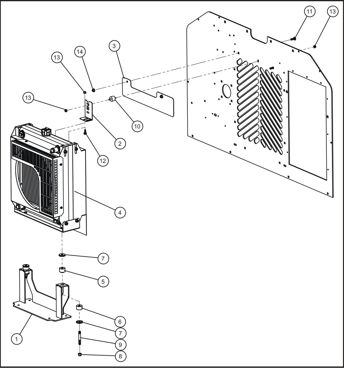 Maxi-Lite (SN 11-001672 to 11-999999) Kubota D1005/1105 Engine Group (5 of 5) Assembly Parts by Allmand