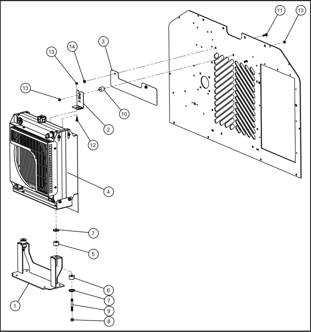 Maxi-Lite (SN 11-001672 to 11-999999) Kubota D1005/1105 Engine Group (5 of 5) Assembly Parts by Allmand