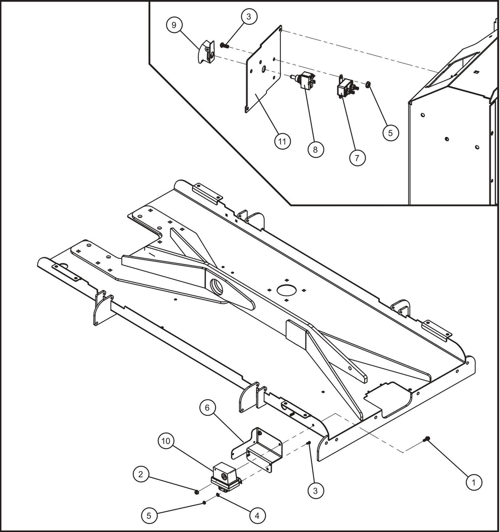 Maxi-Lite (SN 11-001672 to 11-999999) Isuzu 4LE2T Engine Shocker Group (2 of 2) Assembly Parts by Allmand