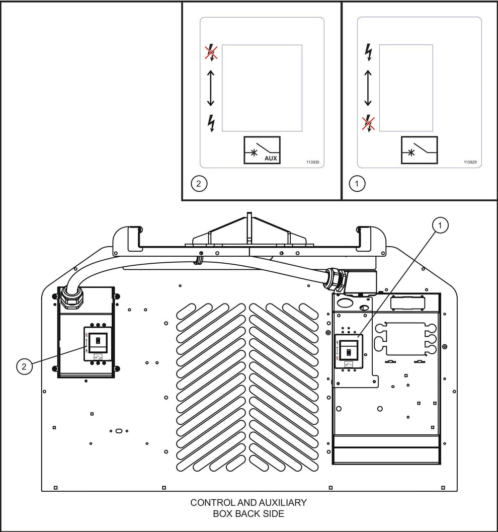 Maxi-Lite (SN 11-001672 to 11-999999) Electrical Decals (2 of 3) Assembly Parts by Allmand