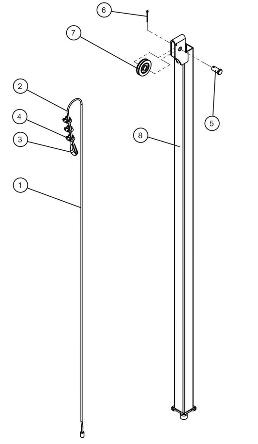 LD Series Maxi-Lite II-Vertical Tower New Style (5 of 5) Assembly Parts By Allmand