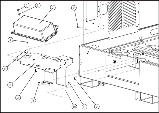 V-Series Maxi-Lite II 1000W Lamps w/ 50Hz 120V Ballast Boxes (2 of 2) Assembly Parts By Allmand