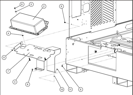 LD Series Maxi-Lite II-1000W Lamps w/ 60Hz 120V Ballast Boxes (2 of 2) Assembly Parts By Allmand