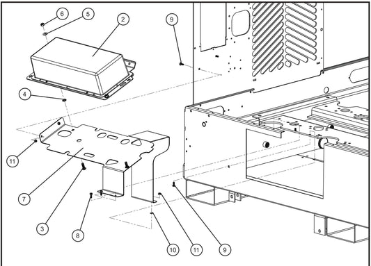 V-Series Maxi-Lite II 1000W HPS Lamps w/ 60Hz 120V Ballast Boxes (2 of 2) Assembly Parts By Allmand
