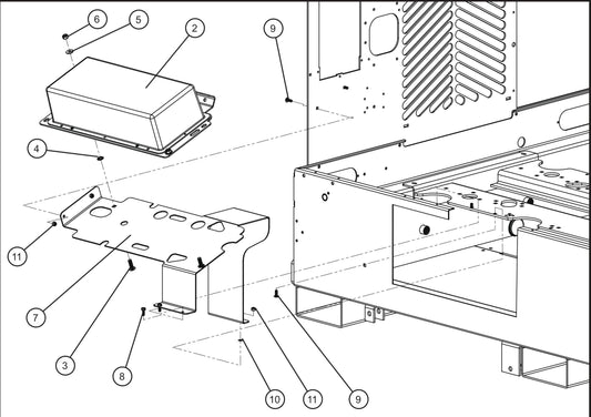 V-Series Maxi-Lite II 1250W Lamps w/ 60Hz 120V Ballast Boxes (2 of 2) Assembly Parts By Allmand