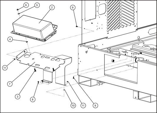 V-Series Maxi-Lite II 1250W Lamps w/ 60Hz 240V Ballast Boxes (2 of 2) Assembly Parts By Allmand