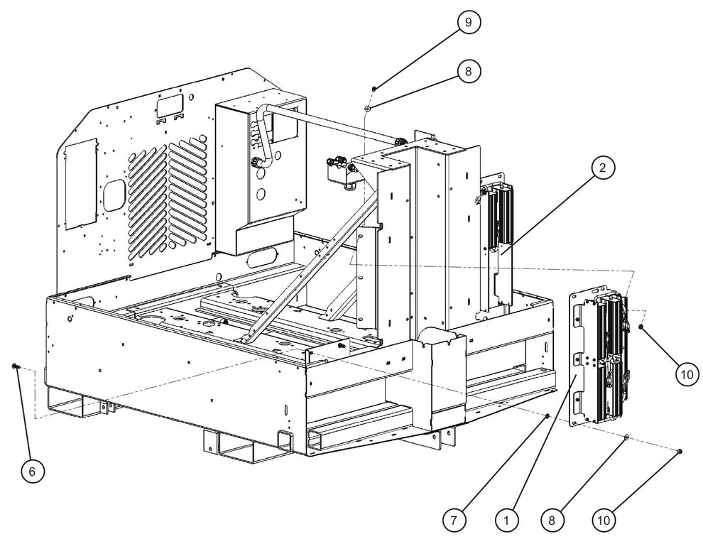 V-Series Maxi-Lite II Speaker LED 4 and 2 Drivers Install Group Assembly Parts By Allmand