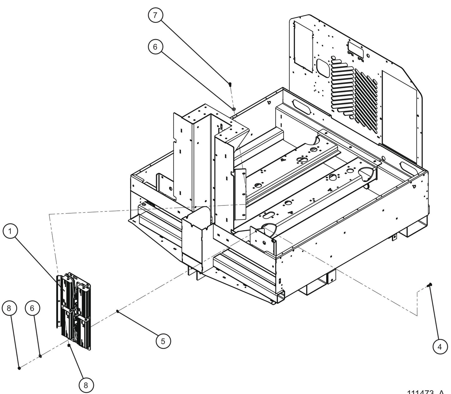 V-Series Maxi-Lite II Conssin LED 4 Driver Install Group Assembly Parts By Allmand