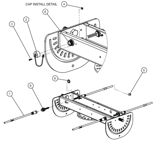 LD Series Maxi-Lite II 4-SHO Light Quick Disconnect Lamp Connector Assembly Parts By Allmand
