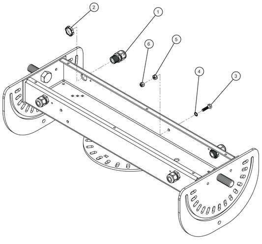 LD Series Maxi-Lite II 4-LED Light Solid Wired Lamp Connector Assembly Parts By Allmand
