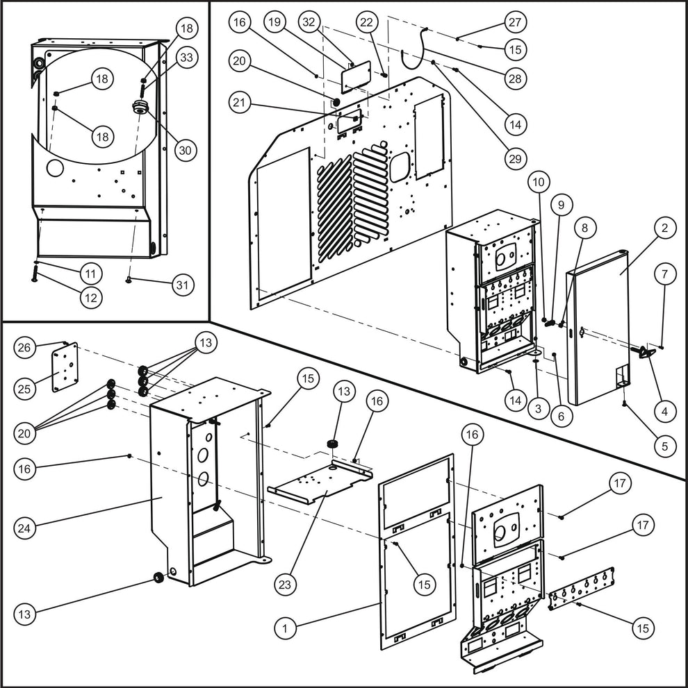 LD Series Maxi-Lite II Control Box Assembly Parts By Allmand