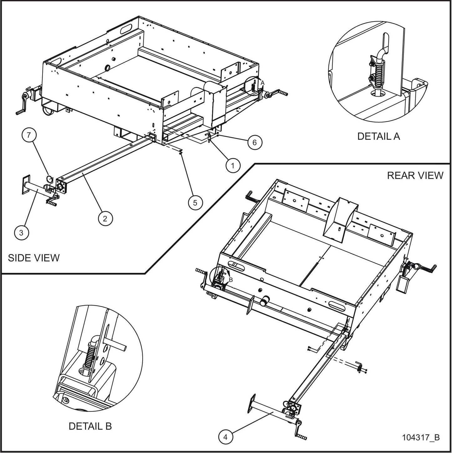 LD Series Maxi-Lite II-Outriggers and Jacks Assembly Parts By Allmand