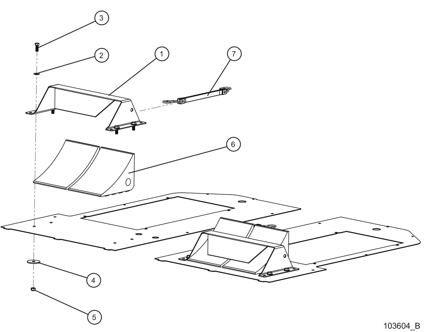 LD Series Maxi-Lite II-Wheel Chock Block Assembly Parts By Allmand