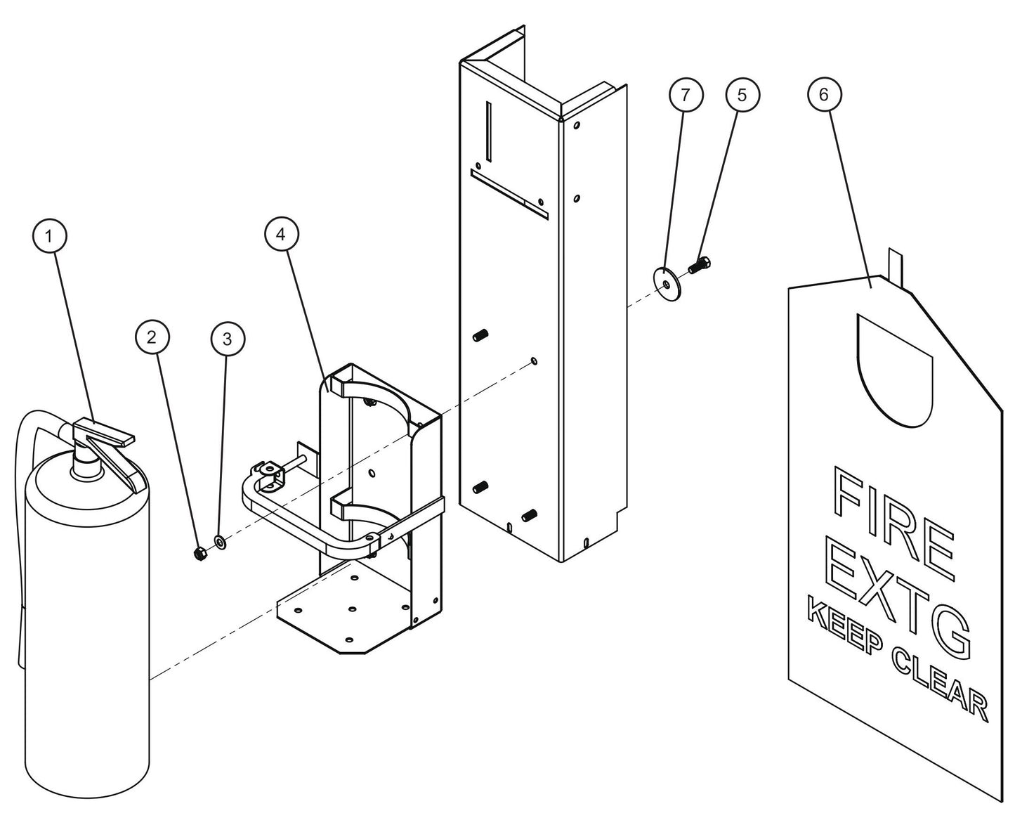LD Series Maxi-Lite II-Fire Extinguisher Assembly Parts By Allmand