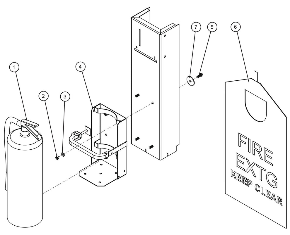 LD Series Maxi-Lite II-Fire Extinguisher Assembly Parts By Allmand