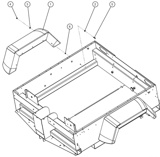 V-Series Maxi-Lite II Fender Options Assembly Parts By Allmand