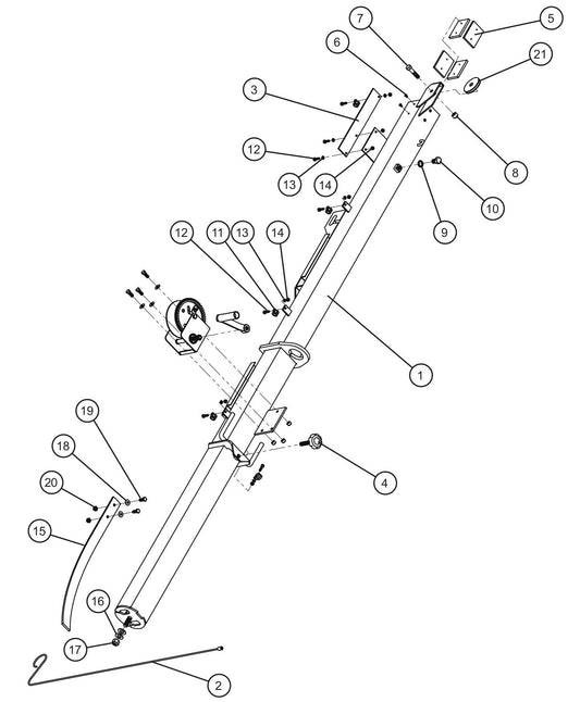 LD Series Maxi-Lite II-Laydown Tower Old Style (1 of 2) Assembly Parts By Allmand