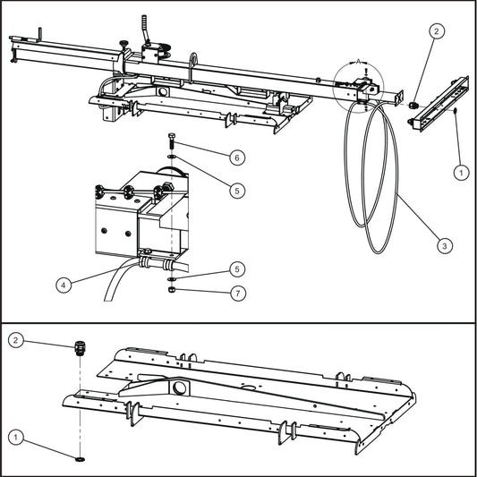 LD Series Maxi-Lite II-Laydown Tower 16/8 Cord Group Assembly Parts By Allmand