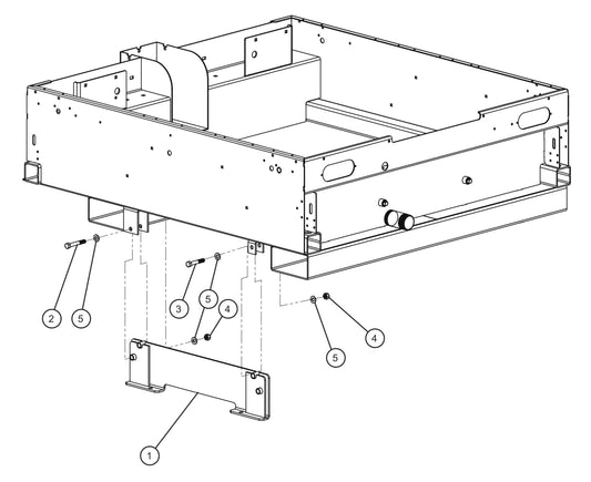 Maxi-Lite (SN 11-001672 to 11-999999) Skid Mount Assembly Parts by Allmand